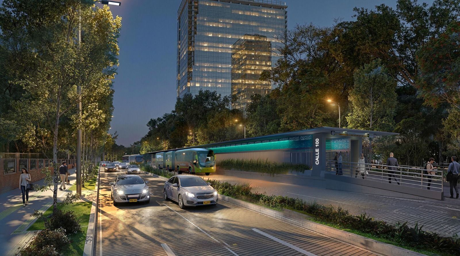 Así de verá el nuevo Corredor de la Séptima.