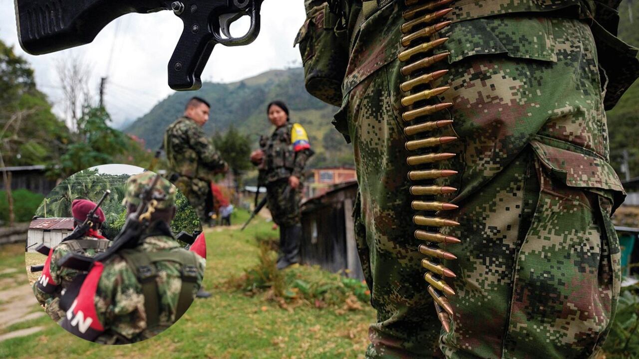 El ELN y las disidencias de las Farc en el Catatumbo.