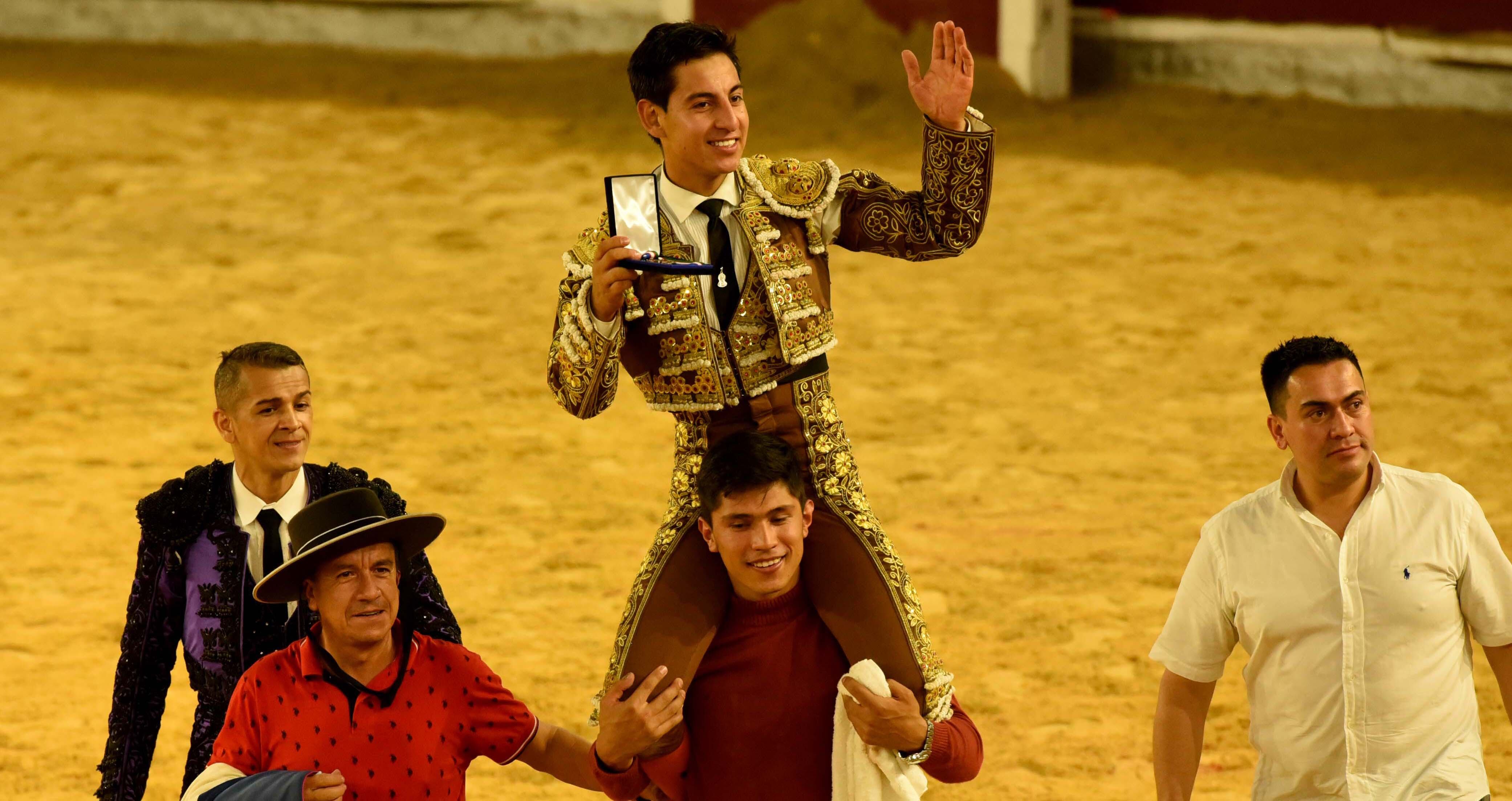 Anderson Sánchez, novillero de Lenguazaque. Cali, 11 de diciembre de 2021.