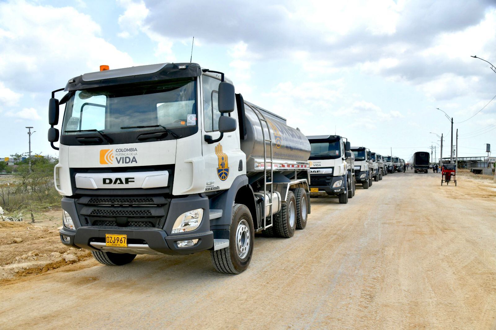 Estos son los carrotanques adquiridos por la Ungrd para suministrar agua en La Guajira.