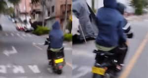 Persecución contra ladrones en Medellín terminó en accidente.