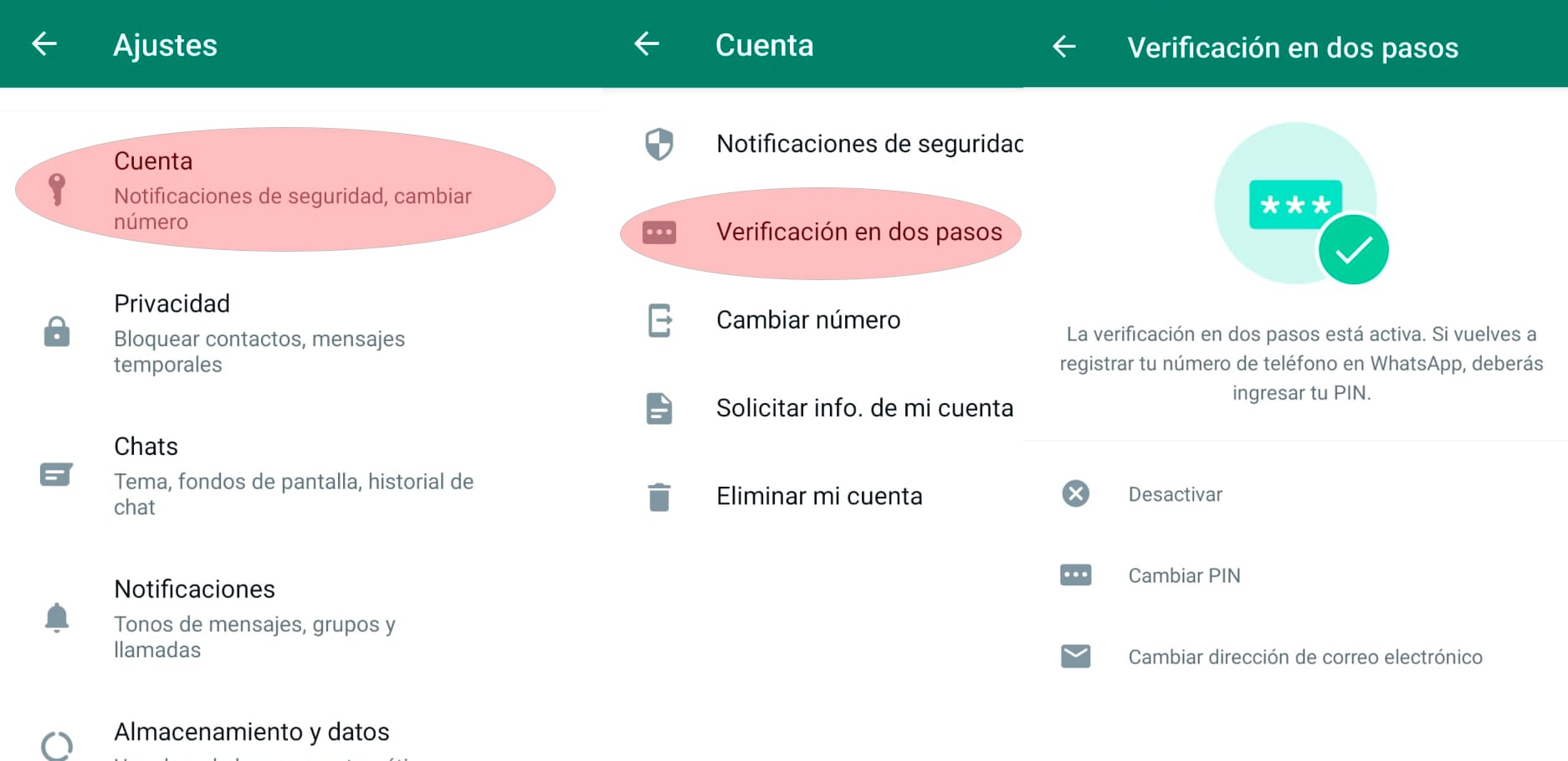 La autenticación en dos pasos es un recurso de WhatsApp para impedir el robo de cuentas.