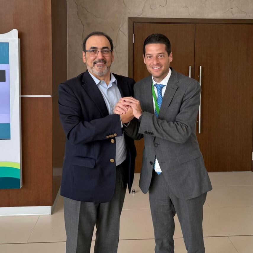 El senador Mauricio Gómez sostuvo una reunión con Sergio Díaz-Granados, presidente del Banco de Desarrollo de América Latina y el Caribe (CAF).