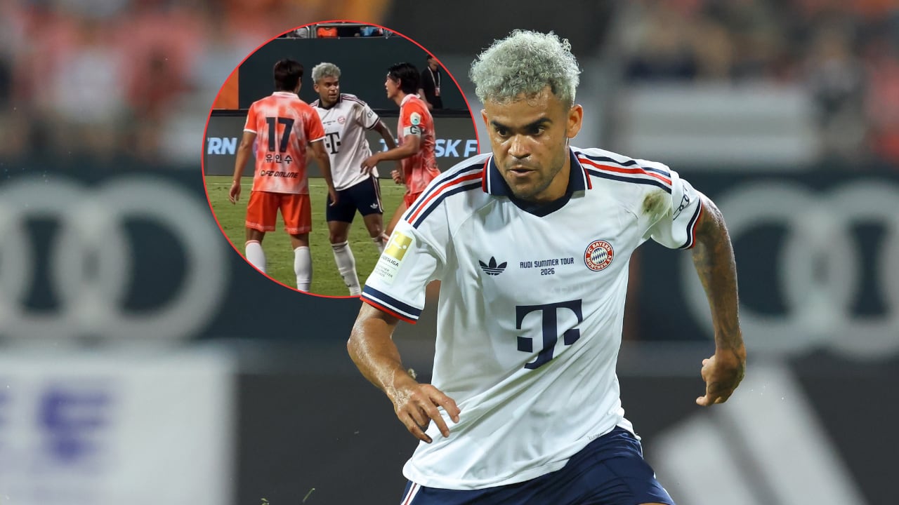 Luis Díaz dio la mano en un momento de complicaciones físicas a un rival del Jeju.