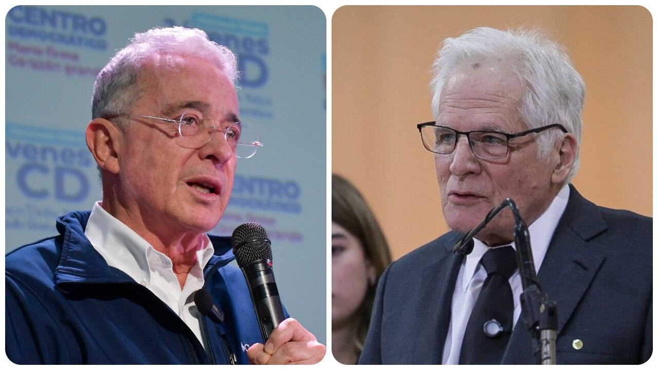 Álvaro Uribe y Miguel Uribe Londoño