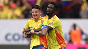 James y Davinson durante la Copa América 2024.