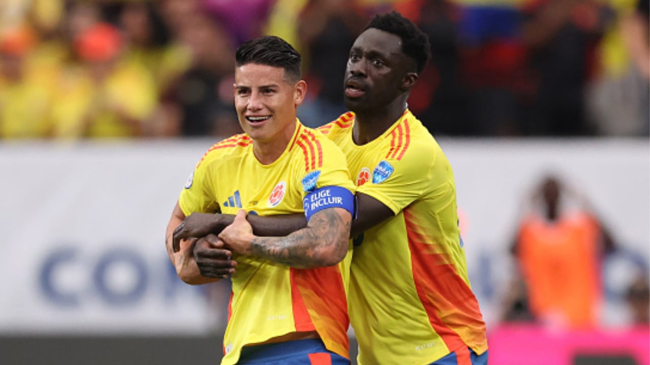 James y Davinson durante la Copa América 2024.