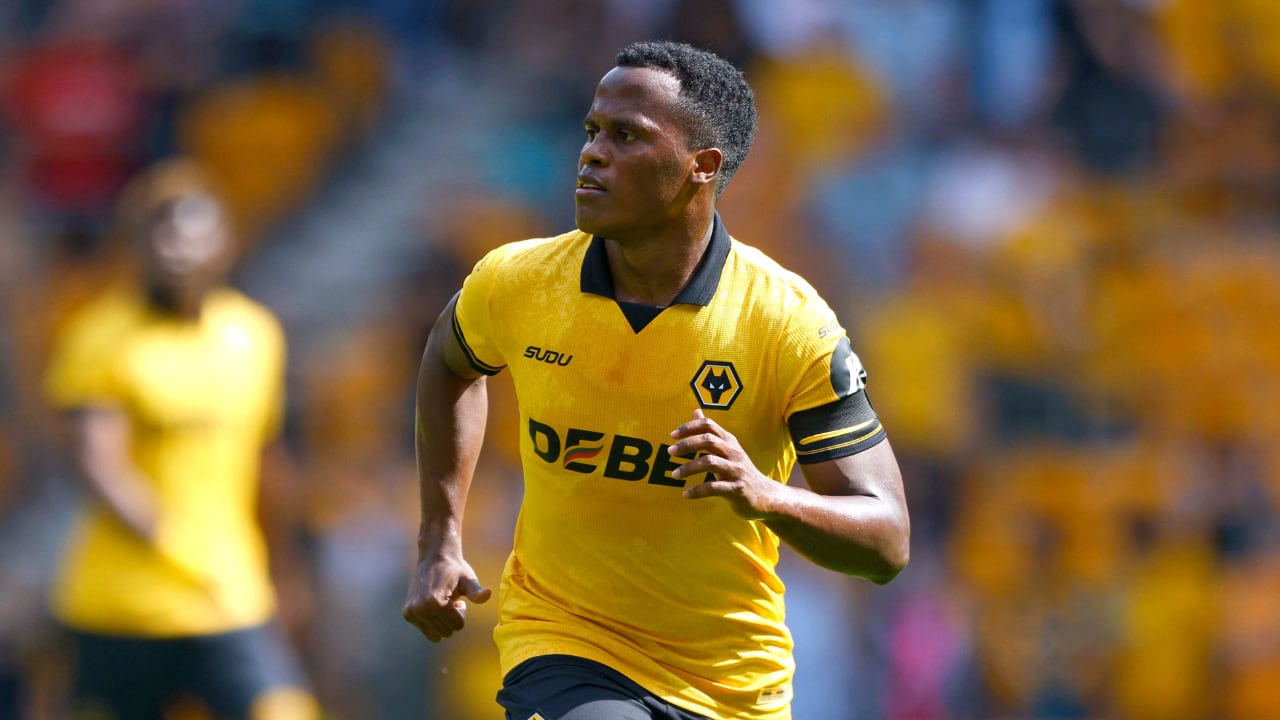 Jhon Arias, colombiano al servicio de Wolverhampton.