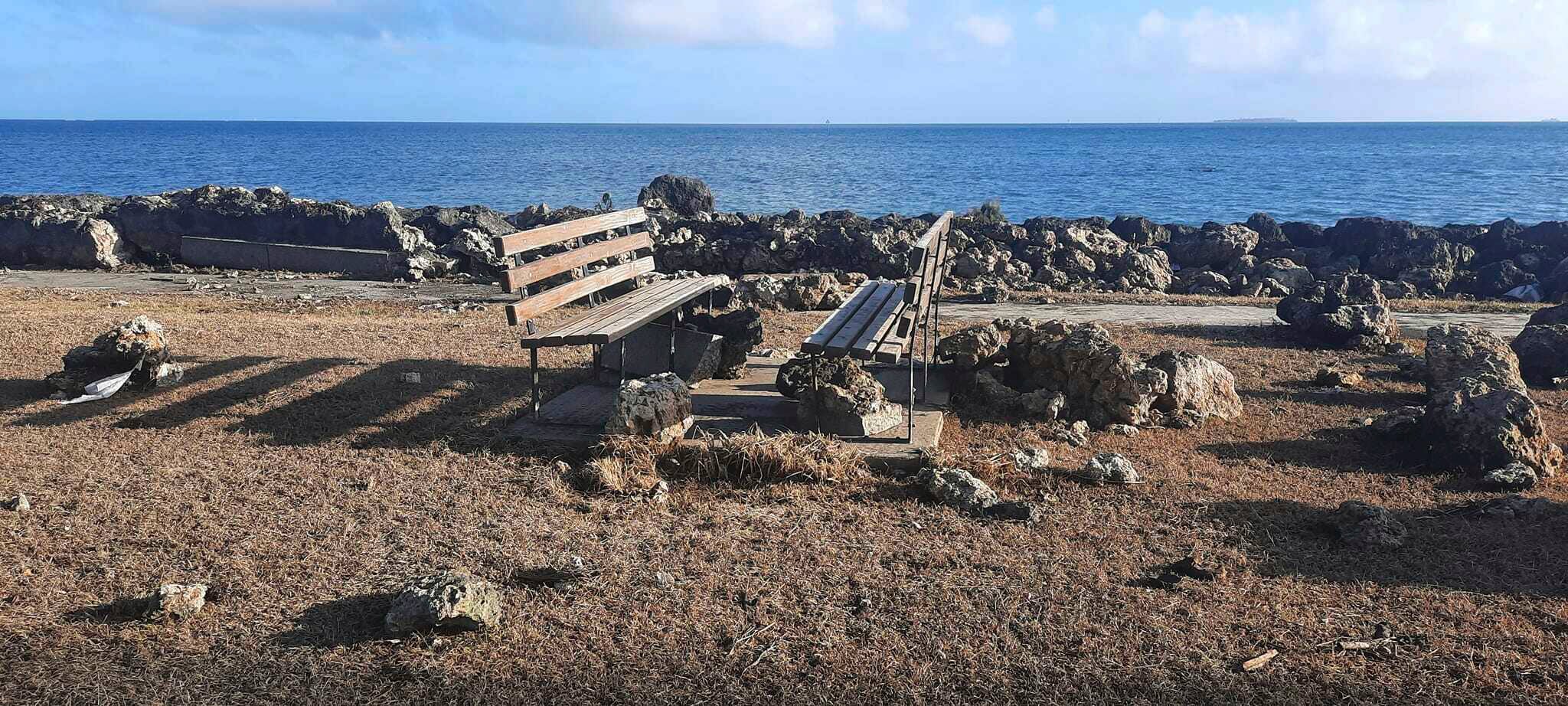 Así quedó la isla tras la erupción del volcán y el posterior tsunami