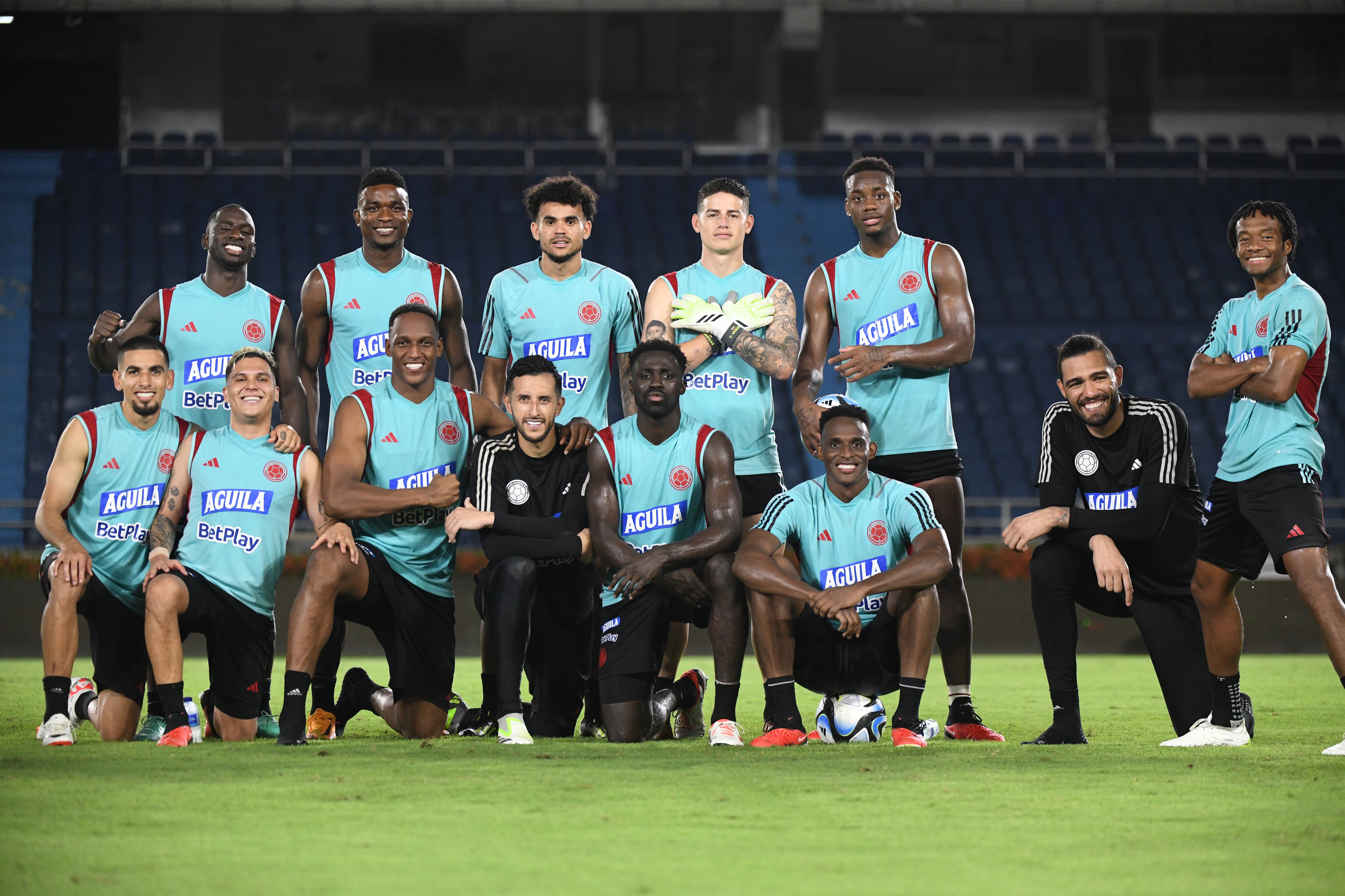 La Selección Colombia en el último entrenamiento previo al debut en las Eliminatorias para el Mundial del 2026.