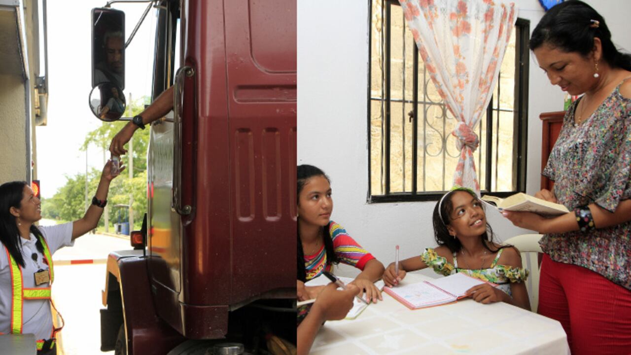 Marisela Serje trabaja incansablemente como recaudadora del peaje de Calamar para mantener a sus tres hijas. Gracias a su empeño fue seleccionada por sus compañeras para participar el año pasado en el II Encuentro de Mujeres Odinsa.