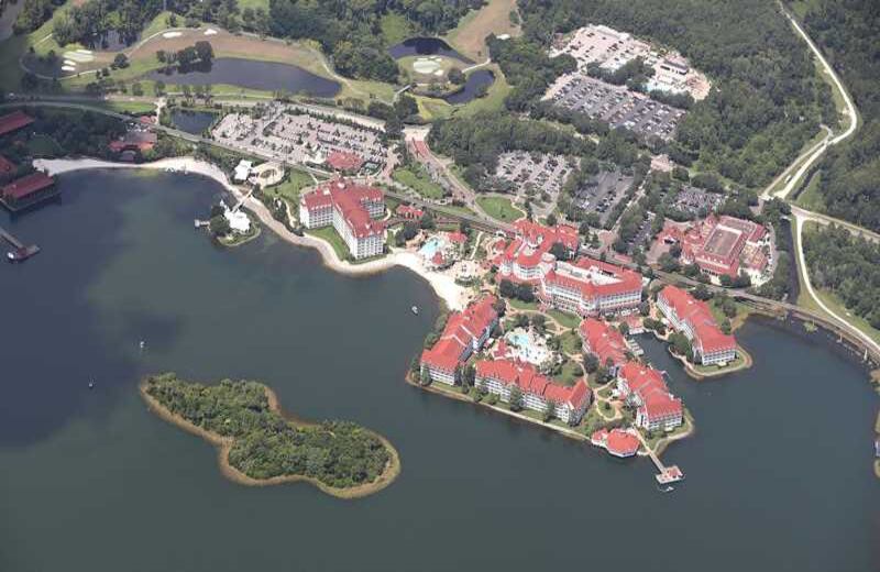El Walt Disney World's Grand Floridian resort está a orillas de la Laguna de los Siete Mares, adonde fue arrastrado el pequeño de dos años por un caimán. Foto: Joe Raedle/Getty Images/AFP 