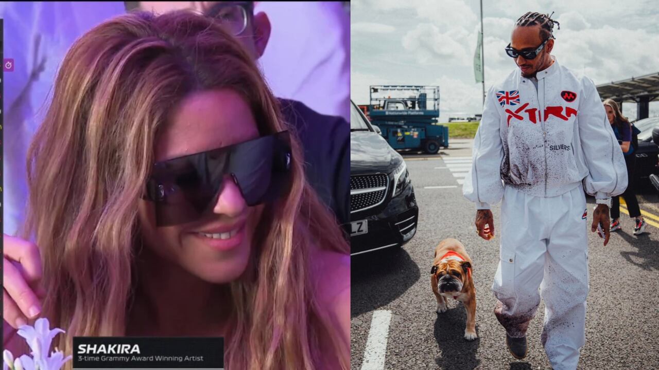 Shakira asistió al Gran Premio de la Fórmula 1 de Gran Bretaña.