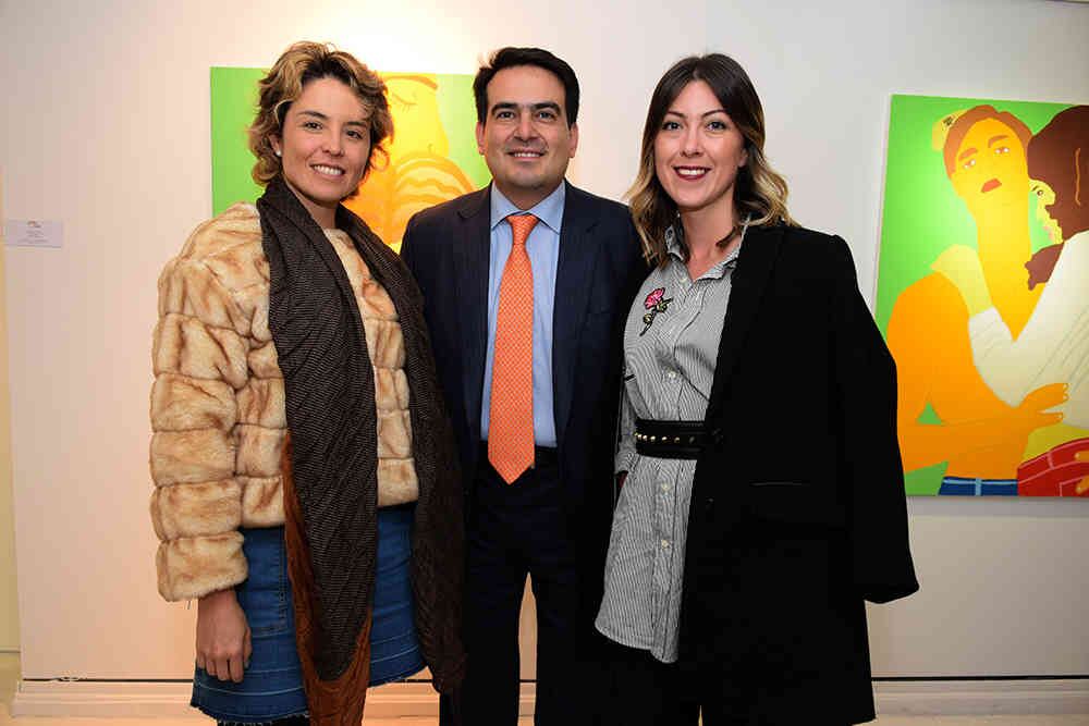 Julia Villamil, Jorge Hernán Peláez y Clara Ramírez. 