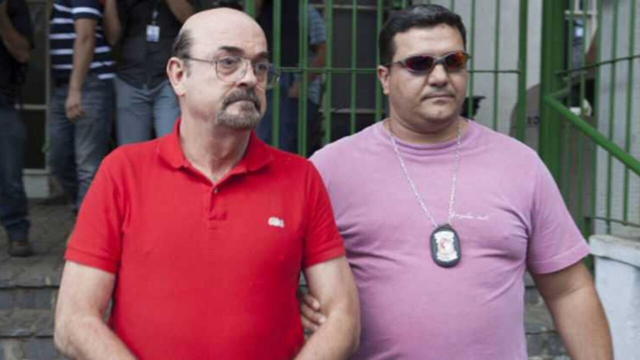 Alias 'Goiano' (de rojo) fue socio de Pablo Escobar en los años 80.