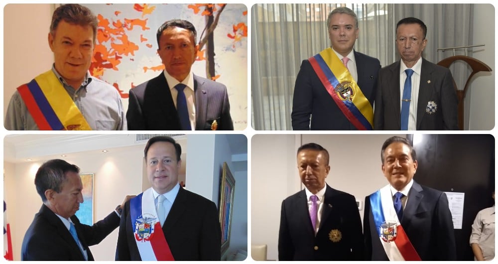 Las bandas presidenciales de Luis Abel Delgado las han lucido varios expresidentes de América Latina.