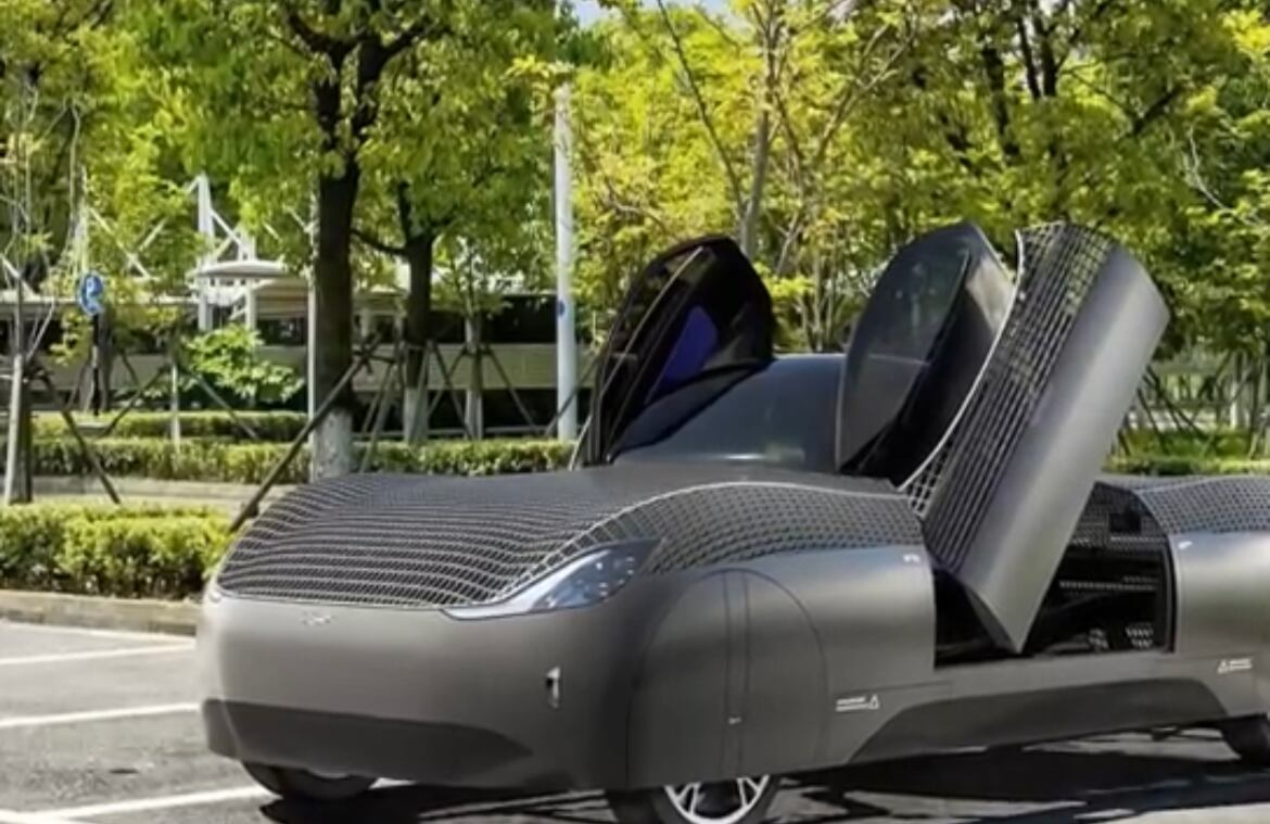 Carro volador. Foto: Captura de pantalla video Alef Aeronautics.