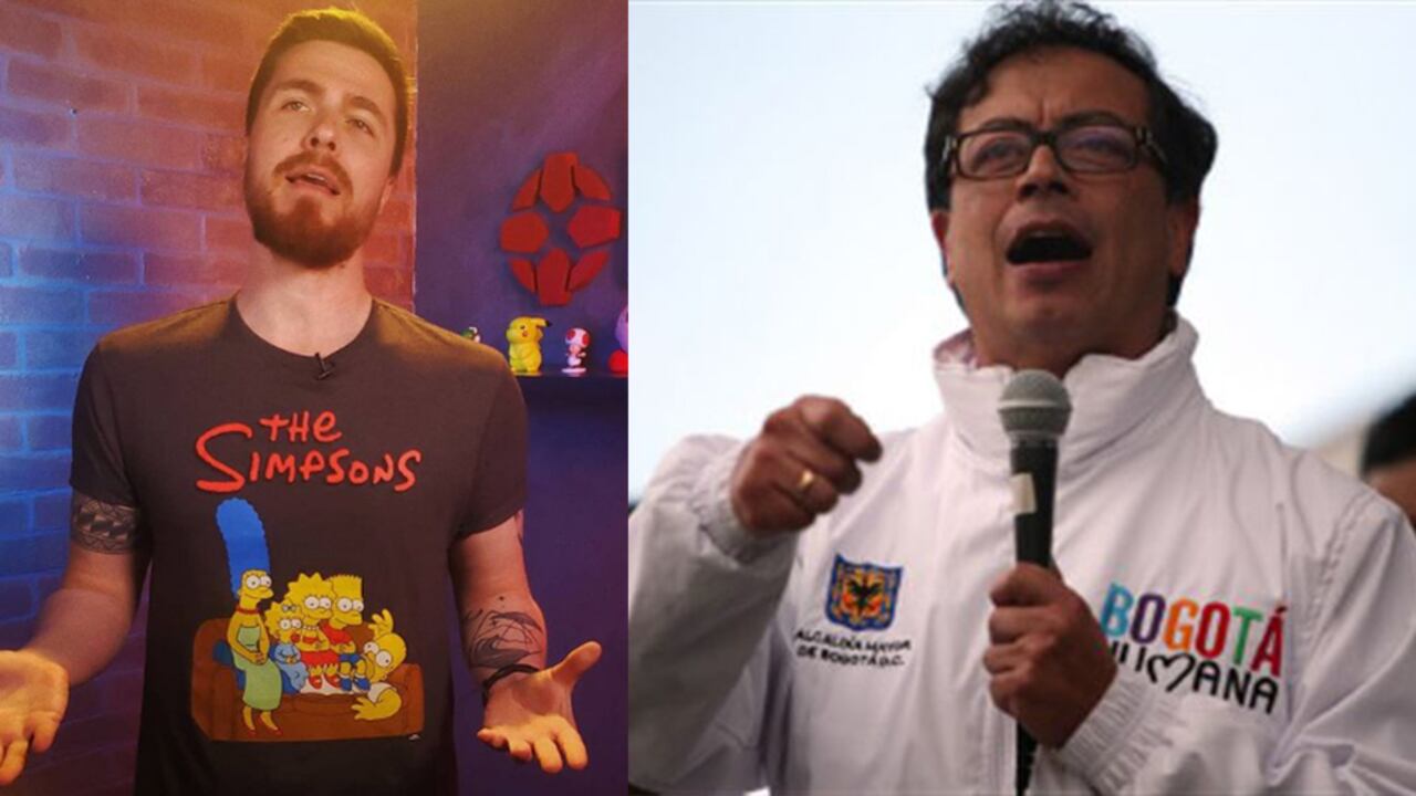 A la izquierda: Gustavo Petro, senador colombiano. A la derecha: Gustavo Petró, periodista digital brasileño.