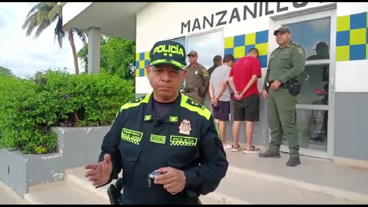 La Policía Metropolitana de Cartagena capturó a dos sujetos que presuntamente se dedicaban a allanar autos.