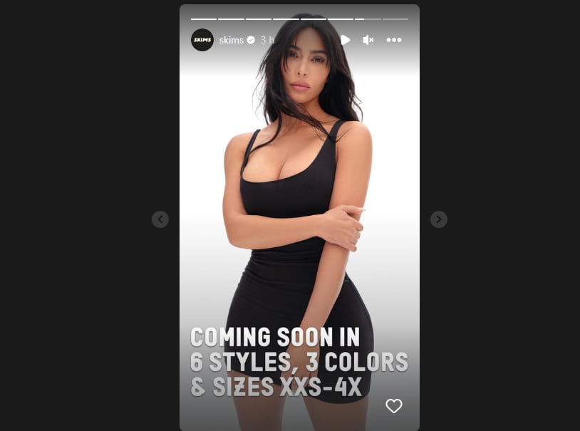 Kim Kardashian es dueña de su propia marca de ropa interior