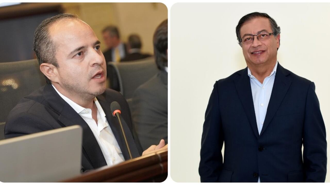 Juan Espinal y Gustavo Petro