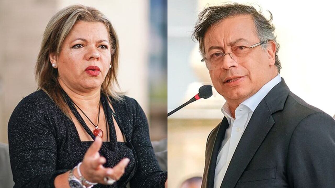 Mary Luz Herrán y Gustavo Petro.