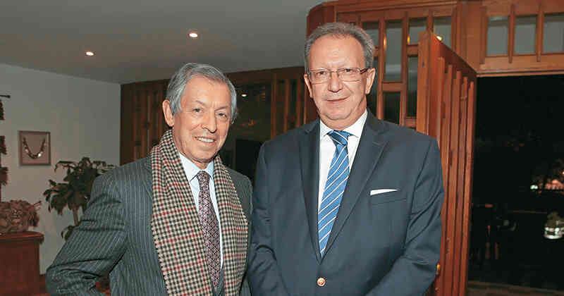 Telésforo Pedraza y el exembajador de Argentina en Colombia, Marcelo Stubrin. 