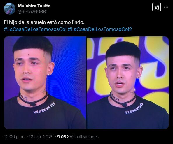 El hijo de La Abuela ingresó a La casa de los famosos.