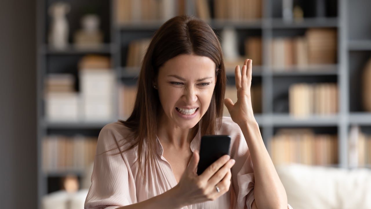 Las fallas funcionales de un teléfono celular puede causar estrés. Getty Images.