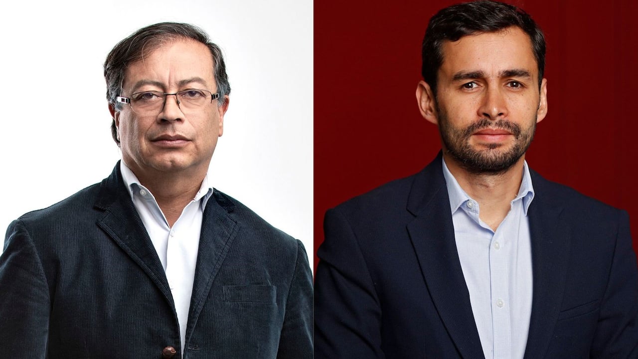Presidente Gustavo Petro y el representante José Jaime Uscátegui.