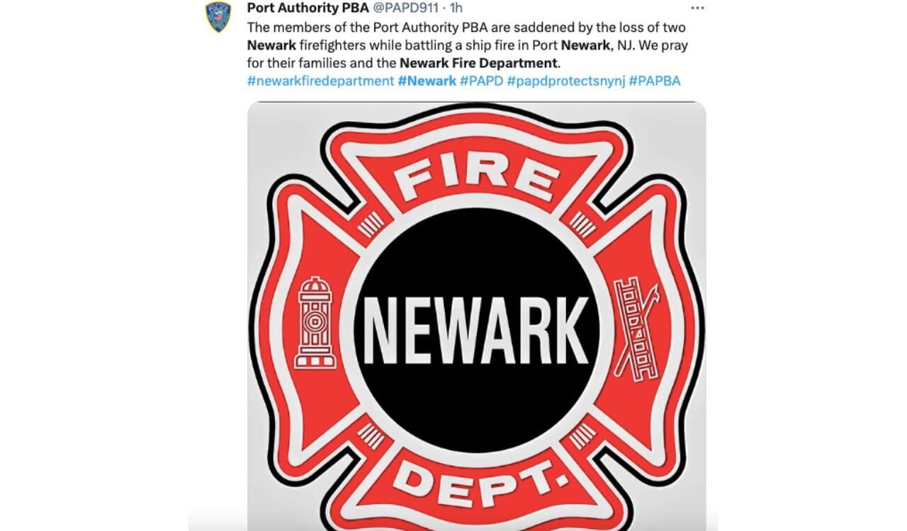 Varias instituciones de Estados Unidos, se refirieron a la pérdida de los dos bomberos