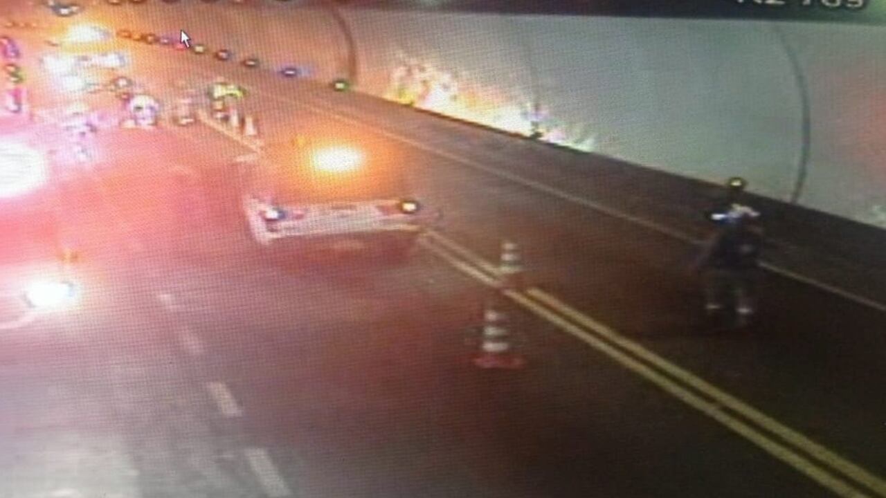 La novedad se registró al interior del peaje Boquerón.