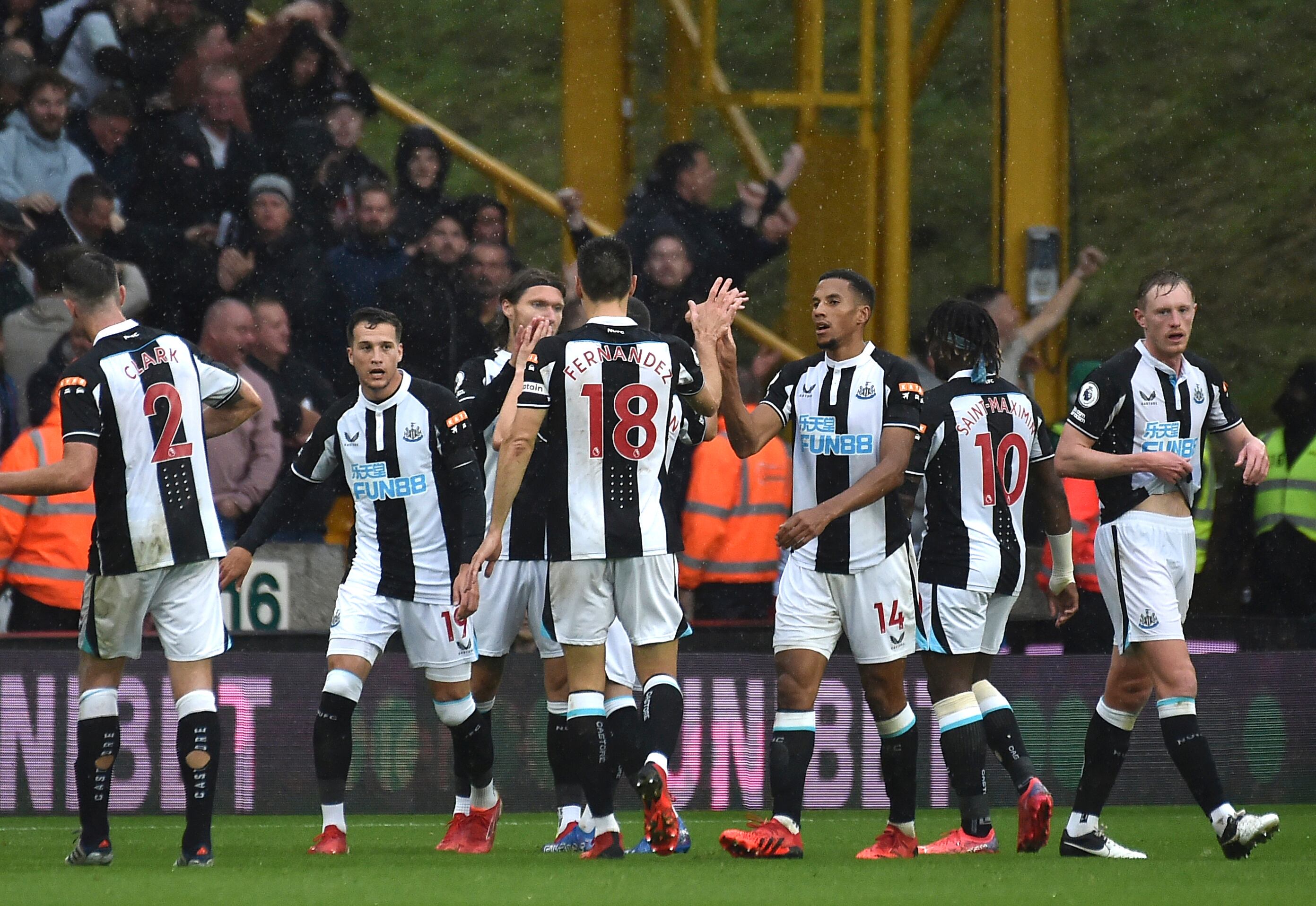 Newcastle United en la Premier League.