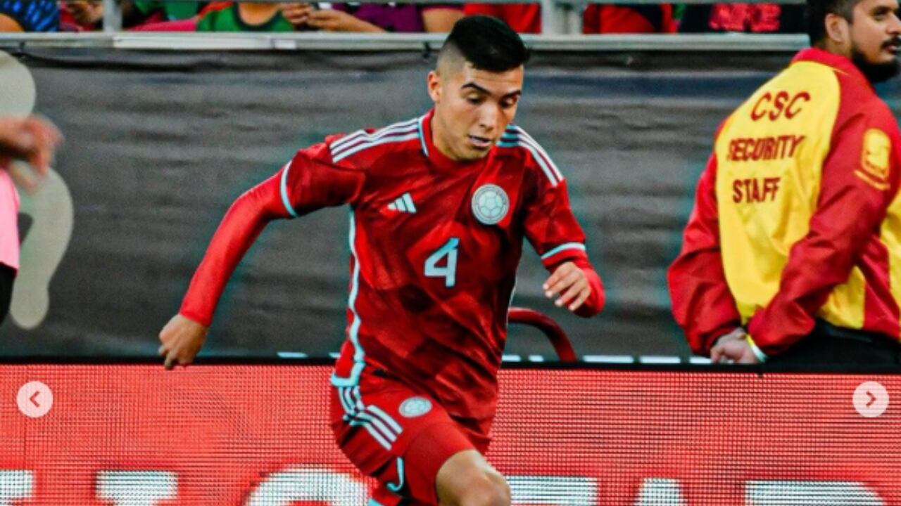 Samuel Velásquez con la Selección Colombia en 2023.