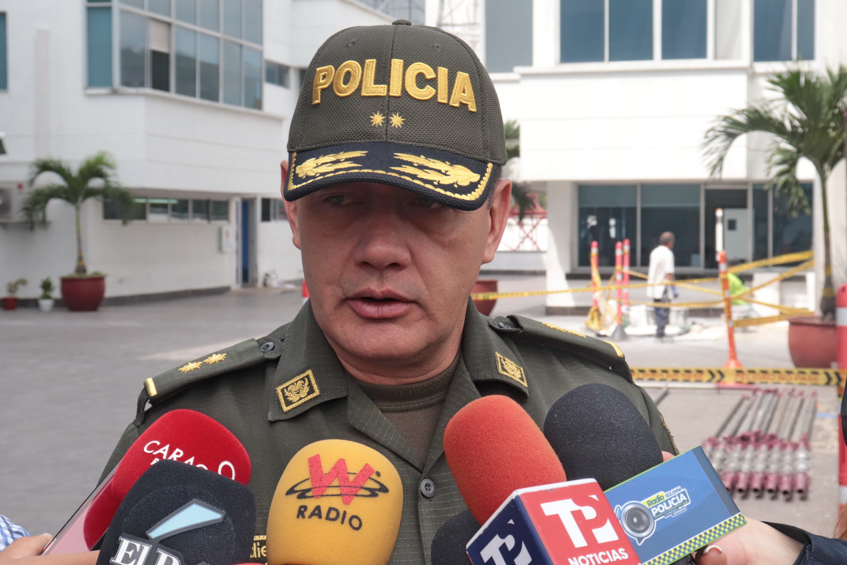 Brigadier General William Castaño comandante encargado de la Policía Metropolitana de Cali