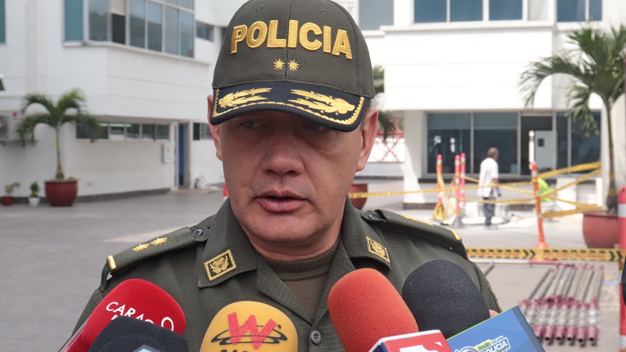 Brigadier General William Castaño comandante encargado de la Policía Metropolitana de Cali