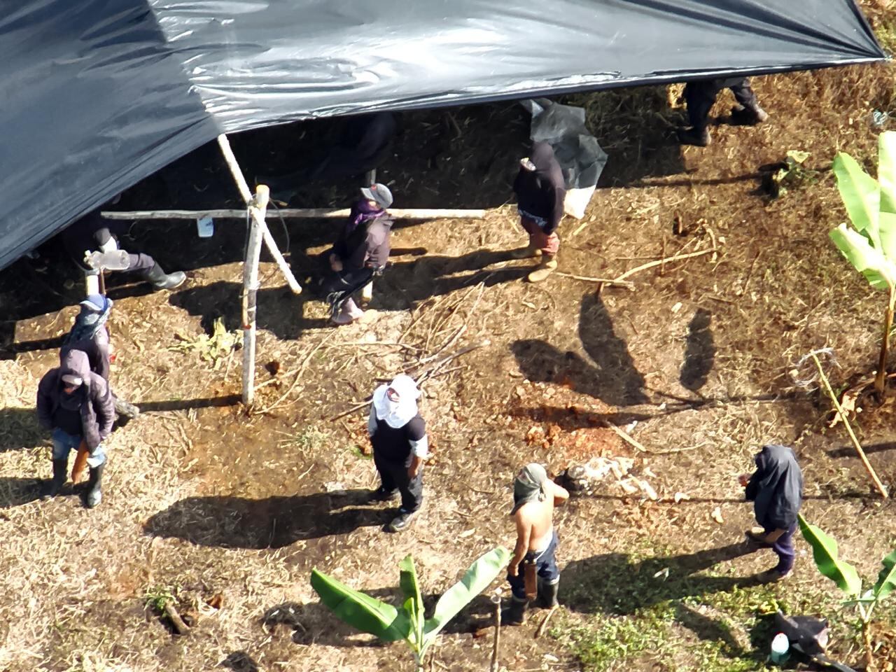 Invasión de predios en Cajibío, Cauca