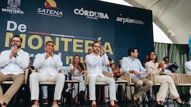 El presidente Abelardo De La Espriella hizo varios anuncios en su visita a Montería.