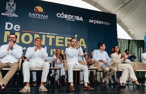 El presidente Abelardo De La Espriella hizo varios anuncios en su visita a Montería.