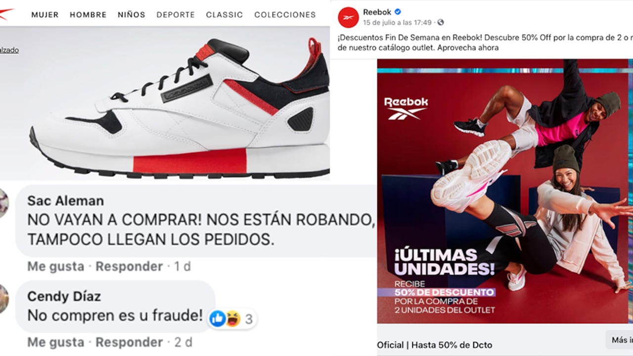 Decenas de internautas acusan a Reebok Colombia de haberles vendido productos que nunca les entregó
