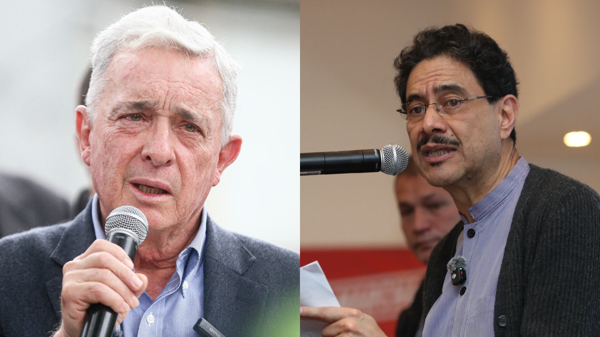 Álvaro Uribe e Iván Cepeda.