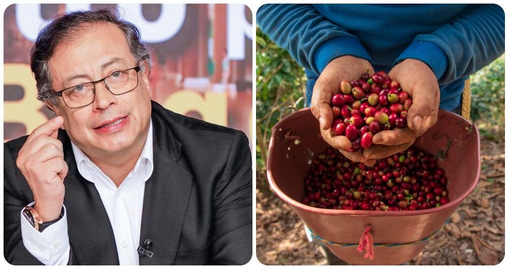 Presidente Gustavo Petro y caficultores
