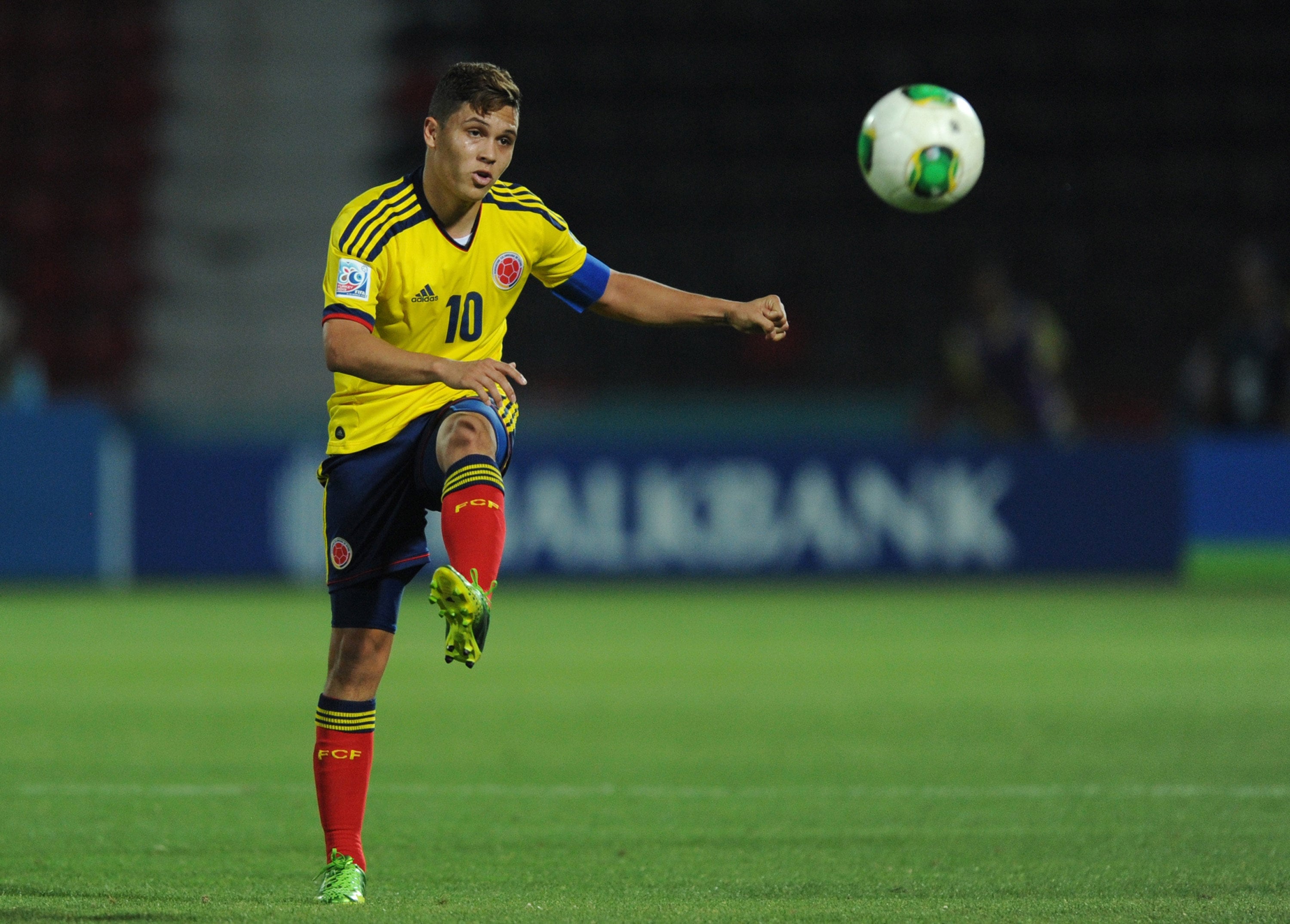 Un joven Juan Fernando Quintero con la Selección Colombia sub-20 en 2013.