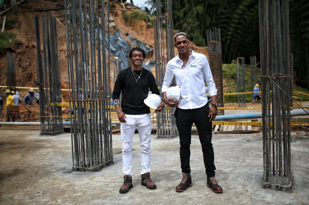 Yerry Mina y Juan Guillermo Cuadrado