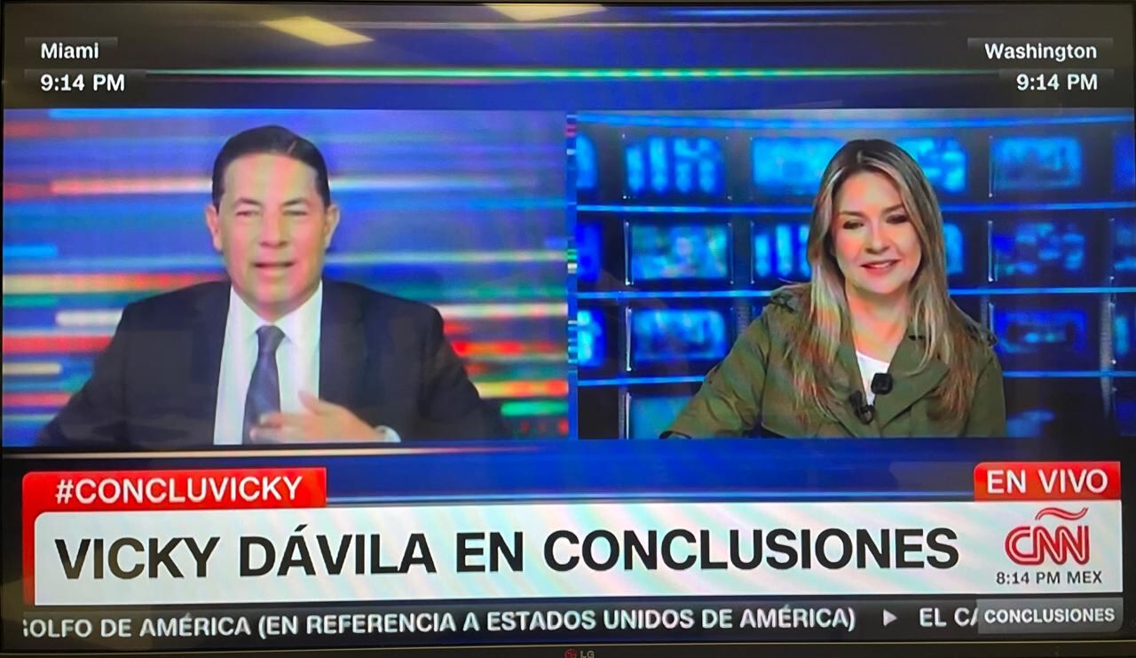 Vicky Dávila en CNN.