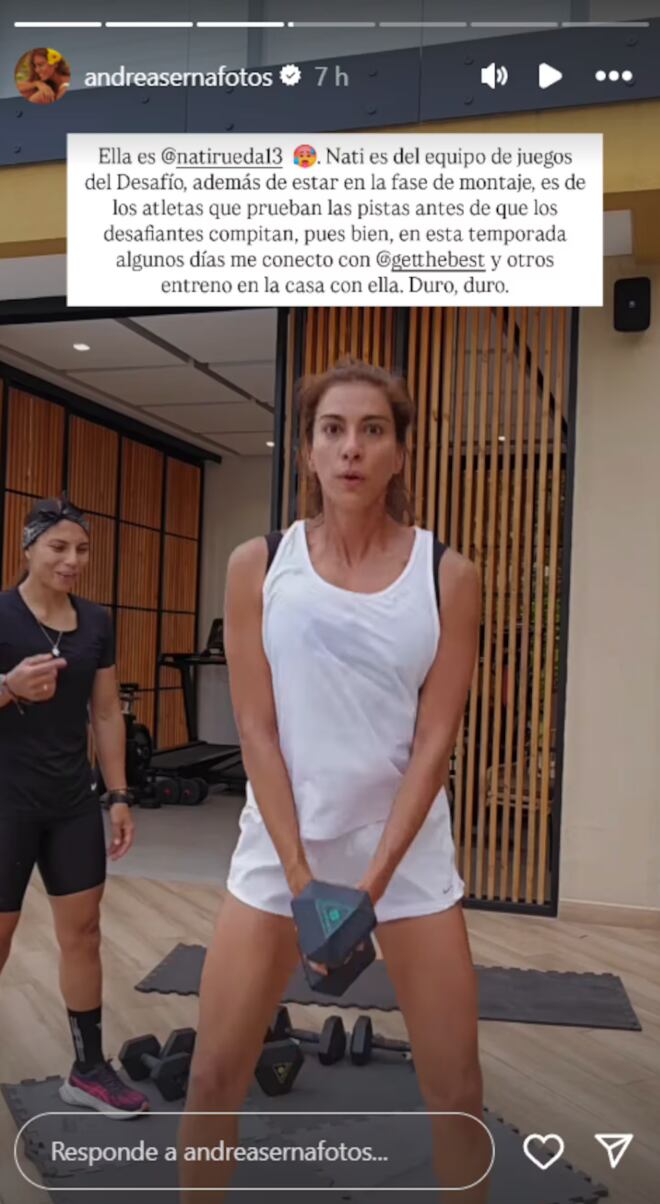 Andrea Serna reveló la identidad de la persona que prueba los juegos en 'El desafío'.