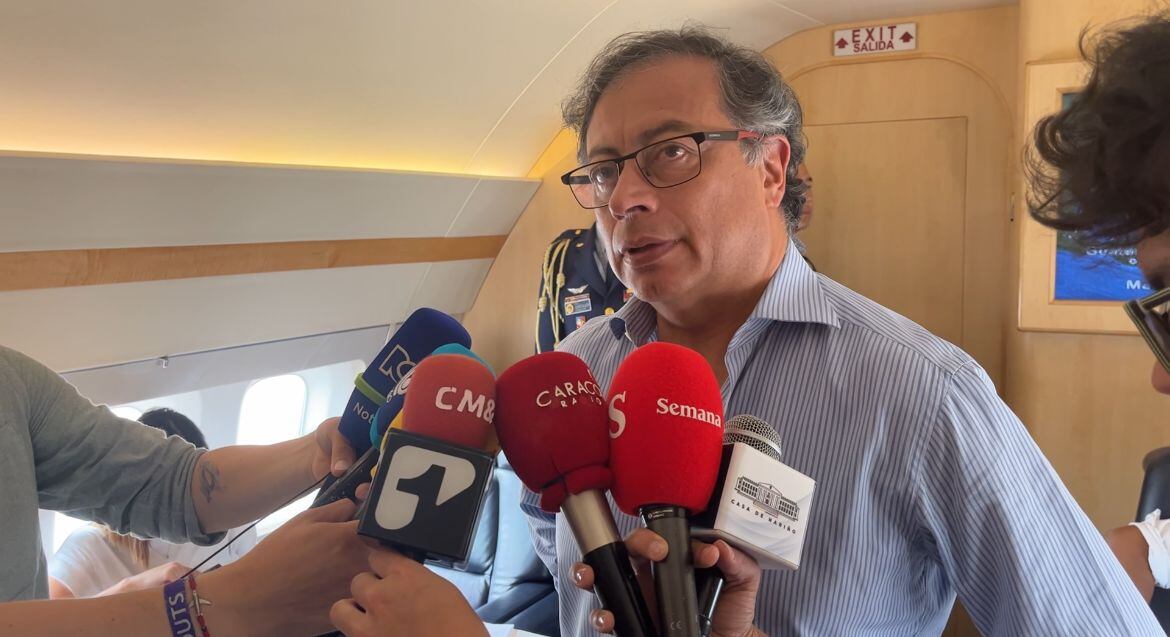 El presidente Gustavo Petro partió este domingo rumbo a Estados Unidos