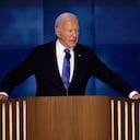 Joe Biden en la Convención Nacional Demócrata.