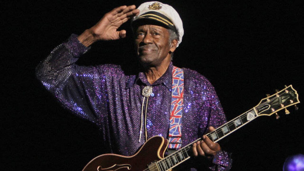 Chuck Berry en concierto en París el 14 de noviembre de 2008. Crédito: Francois Durand/Getty Images.