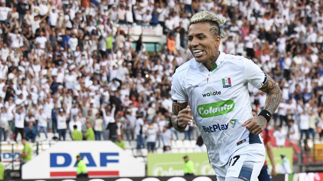 Dayro Moreno anotó de penal frente a Independiente Medellín.